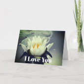 ユリの花が好きパーソナライズされた カード (正面)