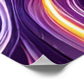 ユリの花のクローズアップ ポスター (角)