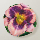 ユリの花の写真 ラウンドクッション (裏面)