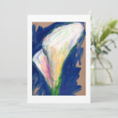 ユリの花の招待状「Tuxedoカフ絵画」 招待状 (スタンド正面)