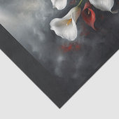 ユリの花の構成#2黒 薄葉紙 (詳細)