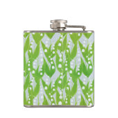 ユリの花の模様 フラスク (裏面)