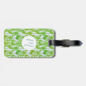 ユリの花の模様 ラゲッジタグ (裏面横)