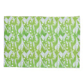 ユリの花の模様 枕カバー (裏面)