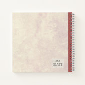 ユリの花の組成パーソナライズされた物 ノートブック (裏面)