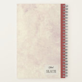 ユリの花の組成パーソナライズされた物 ノートブック (裏面)