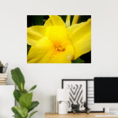 ユリの花の黄色いポスター ポスター (ホームオフィス)