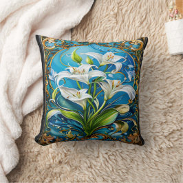 ユリの花華美フローラデザイン クッション