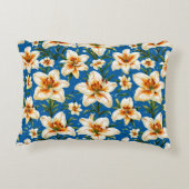 ユリの花 アクセントクッション (裏面)