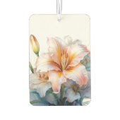 ユリの花 カーエアーフレッシュナー (裏面)