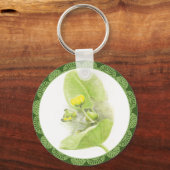 ユリの花 キーホルダー (正面)