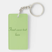 ユリの花 キーホルダー (裏面)