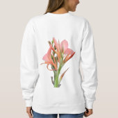 ユリの花 スウェットシャツ (裏面)