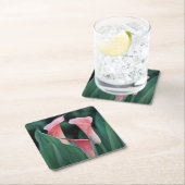 ユリの花 スクエアペーパーコースター (インサイチュ)