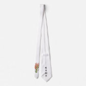 ユリの花 ネクタイ (裏面)