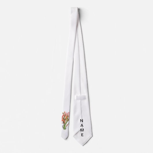 ユリの花 ネクタイ (裏面)