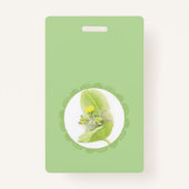 ユリの花 バッジ (裏面)