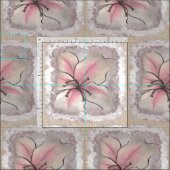 ユリの花 ファブリック (タイル)