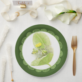 ユリの花 ペーパープレート