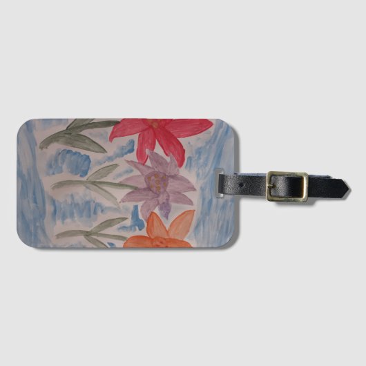 ユリの花 ラゲッジタグ (正面横)