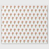 ユリの花 ラッピングペーパー (フラット)