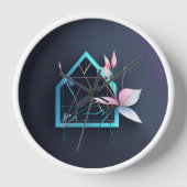 ユリの花 壁時計 (正面)