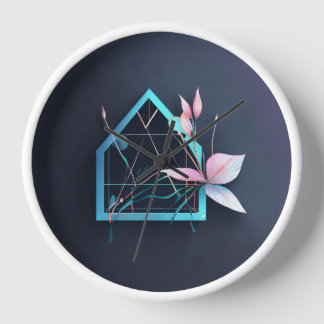 ユリの花 壁時計