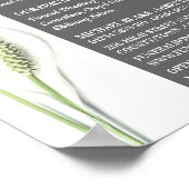 ユリの花、葬式ホーム、ディレクタ ポスター (角)