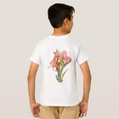 ユリの花 Tシャツ (裏面フル)
