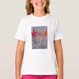 ユリの花 Tシャツ