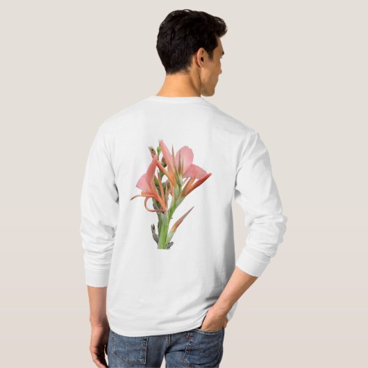 ユリの花 Tシャツ (裏面フル)