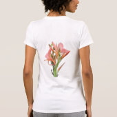 ユリの花 Tシャツ (裏面)
