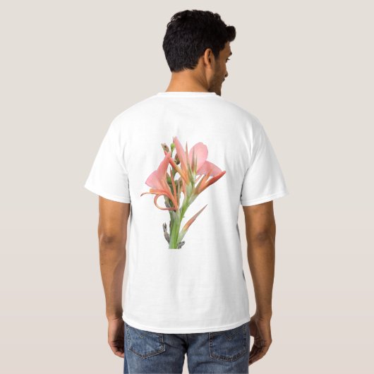 ユリの花 Tシャツ (裏面フル)