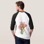 ユリの花 Tシャツ (裏面フル)