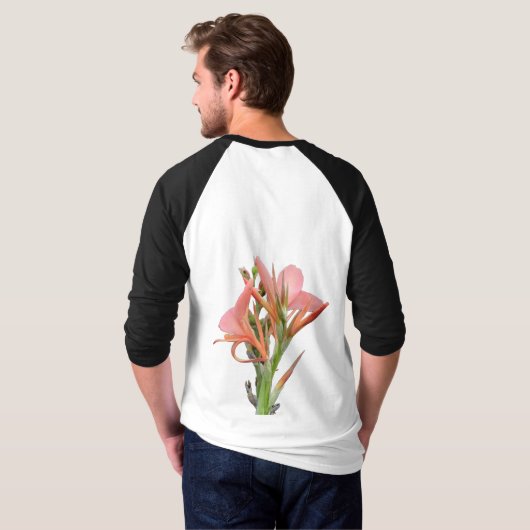 ユリの花 Tシャツ (裏面フル)
