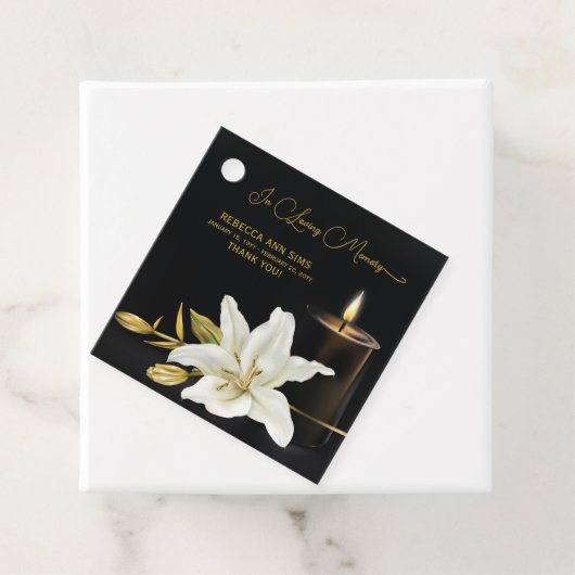 ユリの蝋燭の葬儀 フェイバータグ (インサイチュ)