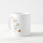 ユリの誕生月フラワー コーヒーマグカップ (正面左)