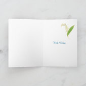 ユリの谷はバースデー・カード、黒い友人よろしいです カード (内部)