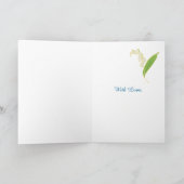 ユリの谷はバースデー・カード、黒を生み出すためによろしいです カード (内部)