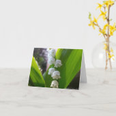 ユリの谷Notecard カード (黄色い花)