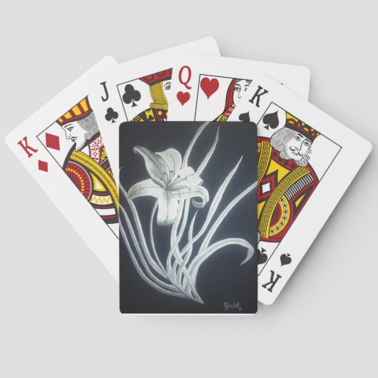 ユリの金めっき トランプ (裏面)