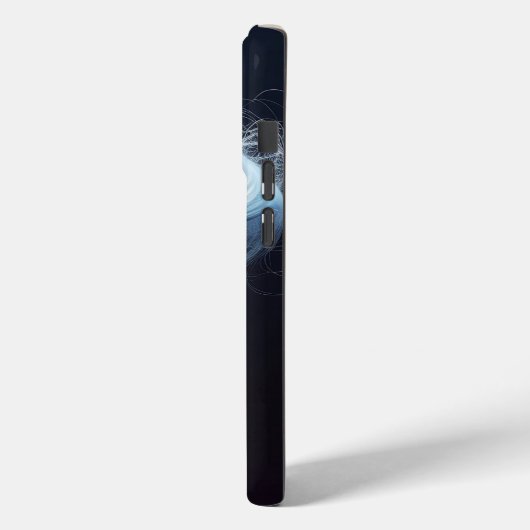 ユリの青い一般的なモルフォ蝶 Case-Mate iPhoneケース (裏面 / 左)