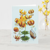 ユリのhumboldtii カード (黄色い花)