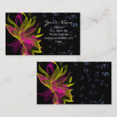 ユリのNの泡名刺 名刺 (正面/裏面)