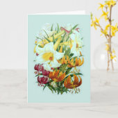 ユリのspeciies カード (黄色い花)