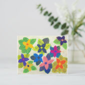 ユリを思いなさい 聖書アート ヨハネ 13:34-35 ポストカード (スタンド正面)