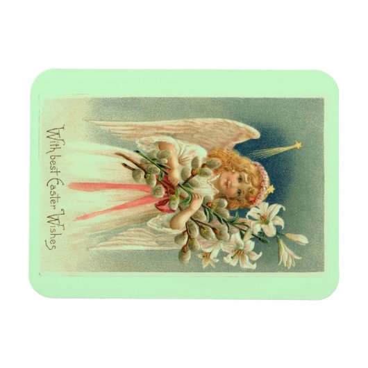 ユリイースターとのヴィンテージの天使 マグネット (横)