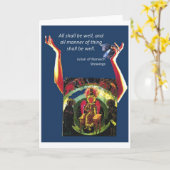 ユリウスオブノリッチ引用文 カード (黄色い花)