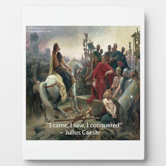 ユリウス来シーザー私は征服を見た フォトプラーク (正面)
