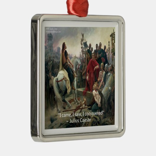 ユリウス来シーザー私は征服を見た メタルオーナメント (右)